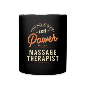 Massage Therapist Funny Job Title Profession - Full Colour Mug - black - Front