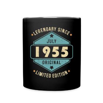 Juillet 1955 Vintage Retro Anniversaire - Mug uni - noir - Devant
