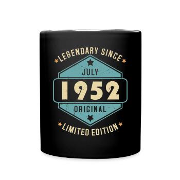 Juillet 1952 Vintage Retro Anniversaire - Mug uni - noir - Devant