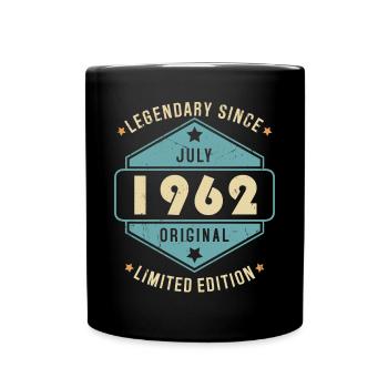 Juillet 1962 Vintage Retro Anniversaire - Mug uni - noir - Devant
