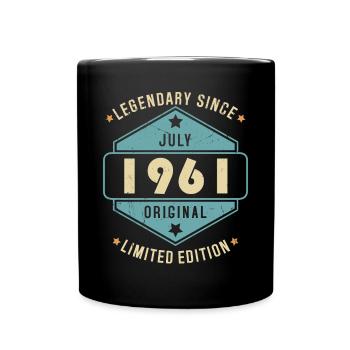 Juillet 1961 Vintage Retro Anniversaire - Mug uni - noir - Devant