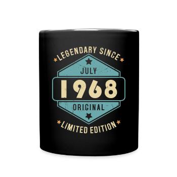 Juillet 1968 Vintage Retro Anniversaire - Mug uni - noir - Devant