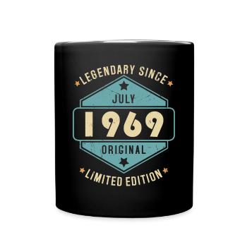 Juillet 1969 Vintage Retro Anniversaire - Mug uni - noir - Devant