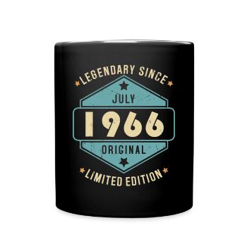 Juillet 1966 Vintage Retro Anniversaire - Mug uni - noir - Devant