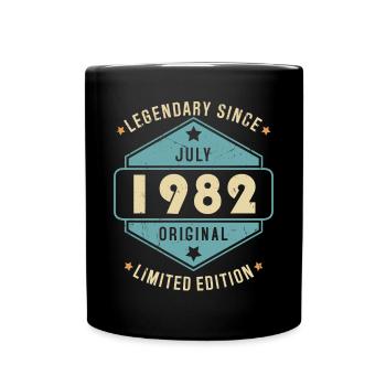 Juillet 1982 Vintage Retro Anniversaire - Mug uni - noir - Devant