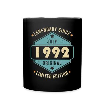 Juillet 1992 Vintage Retro Anniversaire - Mug uni - noir - Devant