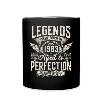 Né en 1983 Legends Cadeau d’anniversaire - Mug uni - noir - Devant