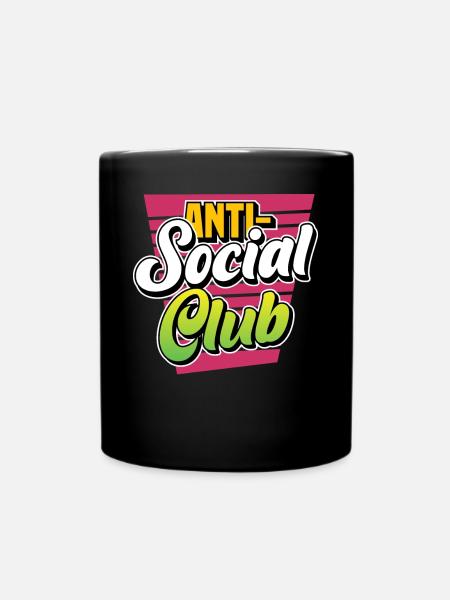 Club antisocial Personnes introverties antisociales - Mug uni - noir