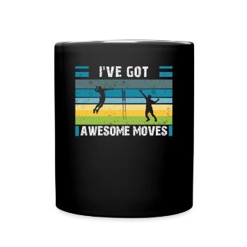 Badminton Player Badminton Racket - Full Colour Mug - black - Front