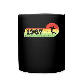 Joueur de badminton né en 1967 jeu d’anniversaire - Mug uni - noir - Devant