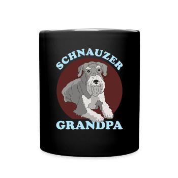 Schnauzer Grand-père Propriétaire de chien Propriétaire Cadeau - Mug uni - noir - Devant
