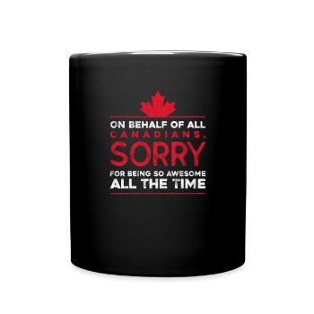 Canada Maple Leaf Flag Canada Vancouver Cadeau - Mug uni - noir - Devant