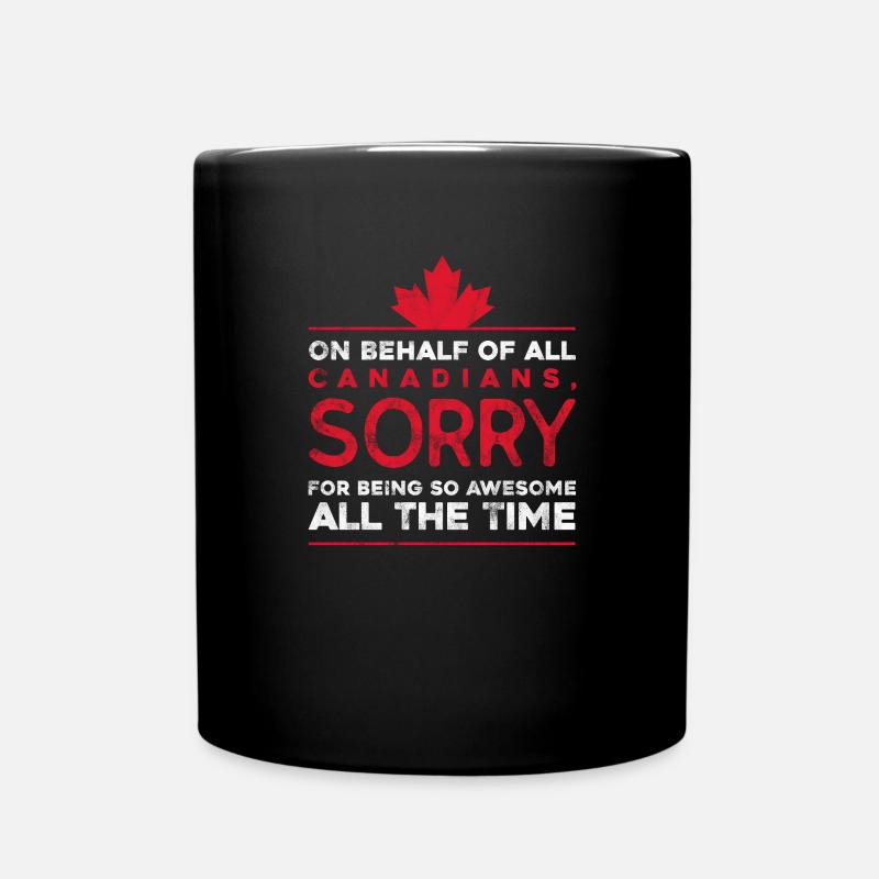 Canada Maple Leaf Flag Canada Vancouver Cadeau - Mug uni - noir