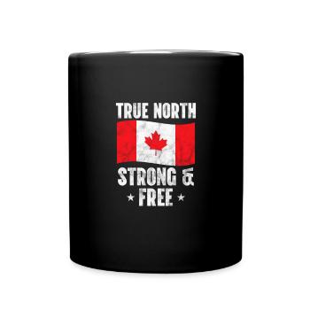 Canada Maple Leaf Flag Canada Vancouver Cadeau - Mug uni - noir - Devant