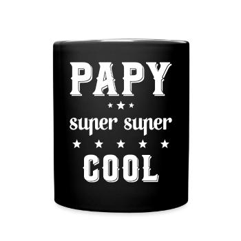Papy super cool Cadeau drôle de grand-père - Mug uni - noir - Devant