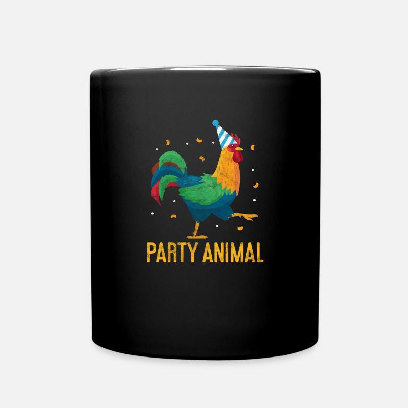 Huhn - Tasse einfarbig - Schwarz