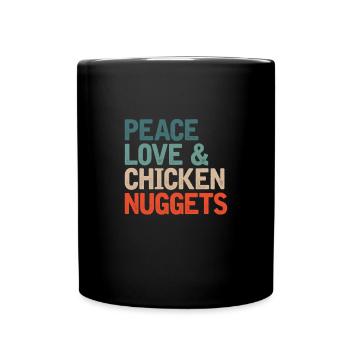Chicken Poultry Chicken Nuggets Gift - Full Colour Mug - black - Front