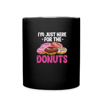 Donut - Tasse einfarbig - Schwarz - Vorne