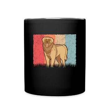 Leonberger Retro - Full Colour Mug - black - Front