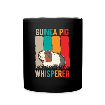 Cochon d’Inde Whisperer Meerschweinchen Flüsterer - Mug uni - noir - Devant