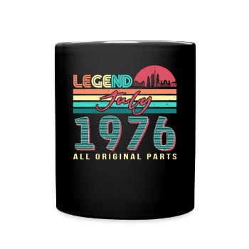 Vintage in July 1976 - Full Colour Mug - black - Front