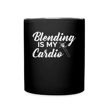Blending Is My Cardio Shirt Makeup Artist - Full Colour Mug - black - Front