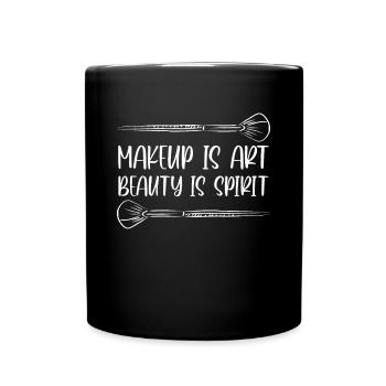 Makeup Is Art Beauty Is Spirit - Mug uni - noir - Devant