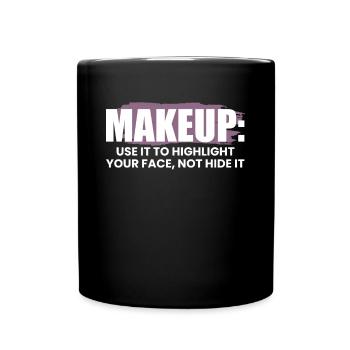 Makeup Artist Saying Gift - Full Colour Mug - black - Front