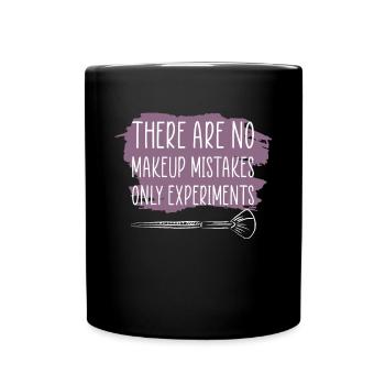 Maquilleuse disant cadeau - Mug uni - noir - Devant