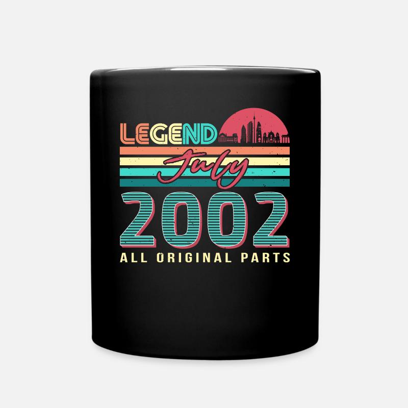 20 years in July 2002 - Full Colour Mug - black
