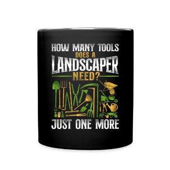 Landscaper Landscaping Landscape - Tasse einfarbig - Schwarz - Vorne
