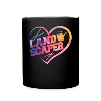 Landscaper Landscaping Landscape - Full Colour Mug - black - Front