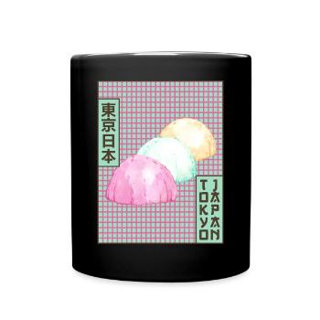 Mochi Tokyo Japan Japanese Aesthetics Poster Gesch - Full Colour Mug - black - Front