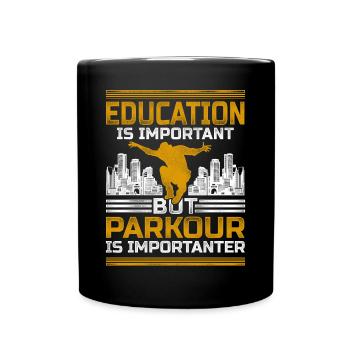 Parkour Free Running Traceur - Full Colour Mug - black - Front