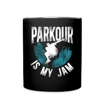 Parkour Free Running Traceur - Full Colour Mug - black - Front