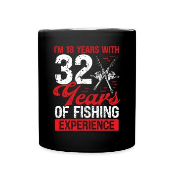 50e anniversaire pour les hommes pêcheurs de 50 ans - Mug uni - noir - Devant