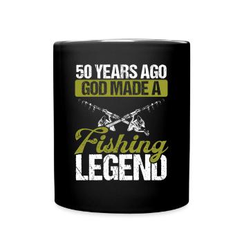 50 ans De pêche Légende Pêcheur 50e anniversaire - Mug uni - noir - Devant