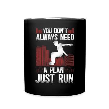 Parkour Free Running Traceur - Mug uni - noir - Devant