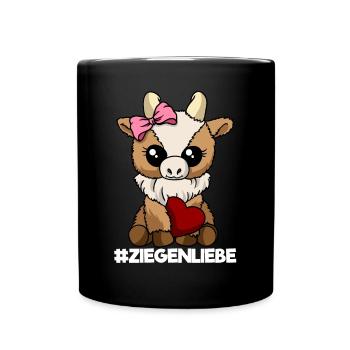 Chèvre Amour Chèvre Maman Chèvre Maman Coeur - Mug uni - noir - Devant