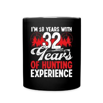 50th Birthday Mosse Hunting 50 Year Old Hunter - Tasse einfarbig - Schwarz - Vorne