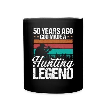 Chasse de 50 ans Drôle de 50e anniversaire pour Hunter - Mug uni - noir - Devant