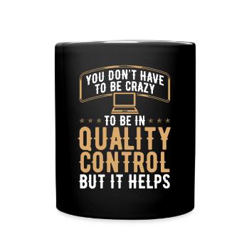 Quality Assurance QA Engineering Software Testing - Full Colour Mug - black - Front