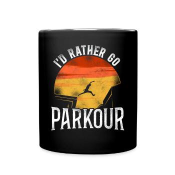 Parkour Free Running Traceur - Full Colour Mug - black - Front