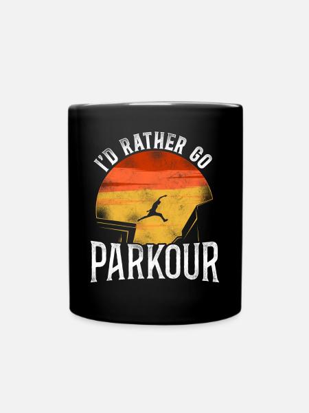 Parkour Free Running Traceur - Mug uni - noir