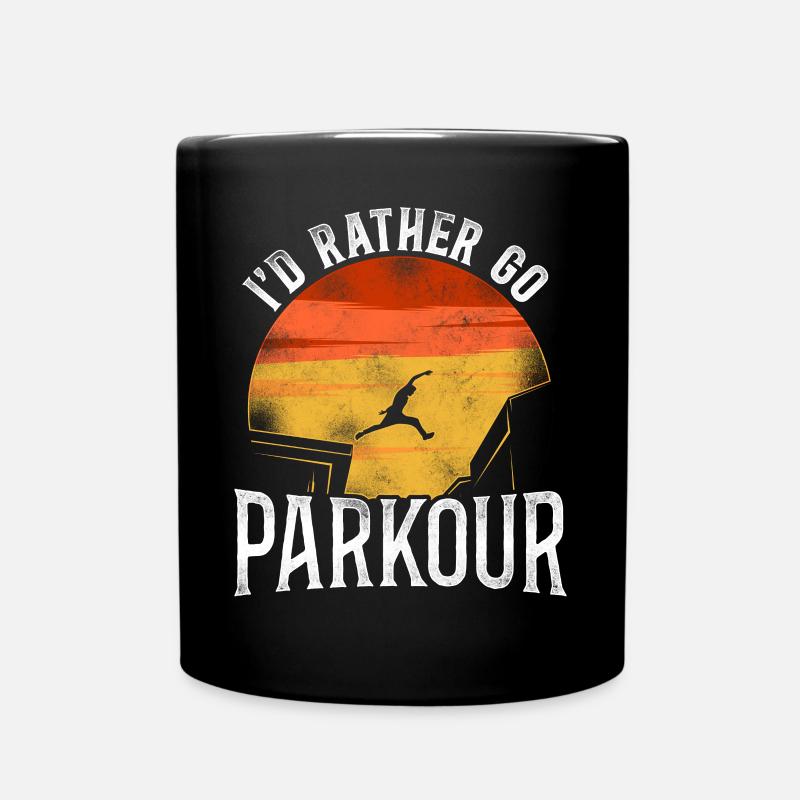 Parkour Free Running Traceur - Tasse einfarbig - Schwarz