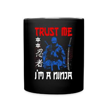 Ninja Cadeau Karaté Ninjutsu Judo Samouraï Japon - Mug uni - noir - Devant