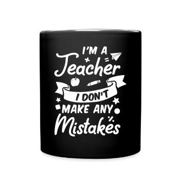 Teacher - Full Colour Mug - black - Front