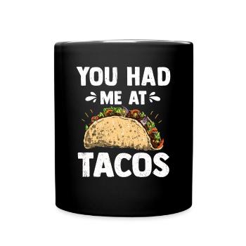 Taco Tshirt Tuesday Mexiko Cinco De Mayo - Tasse einfarbig - Schwarz - Vorne