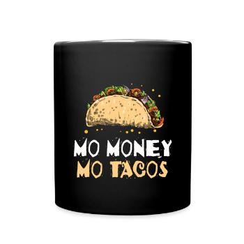 Taco Mexico Food Fast Food Nachos Fiesta Salsa - Full Colour Mug - black - Front
