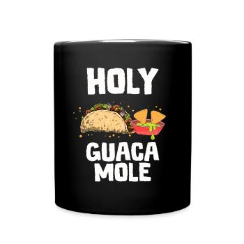 Taco Mexico Food Fast Food Nachos Fiesta Salsa - Full Colour Mug - black - Front